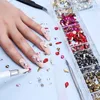 False Nails 1000Pcs Box Mixed AB Glass Crystal Diamond In Grids 21 Shape And SS4 SS20 Flatback Nail Art Set With 1 Pick Up Pen 230520