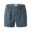 Underbyxor Mens underkläder Boxare Shorts Casual Cotton Sleep High Quality Brands Plaid Löst bekväma hemkläder trosor 09