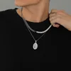 Ожерелья U7, подвески из стерлингового серебра 925 пробы, подвески с подвесками Девы Марии для женщин и мужчин, христианские религиозные украшения, модная цепочка с крестом SC118
