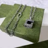 디자이너 Unisex Necklaces 여성용 패션 보석을위한 쿠바 목걸이 체인 상자