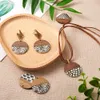 Other Pandahall 16Pcs Boucles d'oreilles en Résine de Bois Charmes Plats Ronds en Résine Noyer Pendentifs en Bois pour Boucles d'Oreilles Fabrication de Bijoux Composants de Bricolage