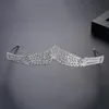 Hårklämmor Barrettes Zircon Floral Bridal Tiaras Wedding Leaves Elf Crown For Bride HeadBond smycken Tillbehör HQ1250Hair Barretteshair