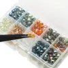 Crystal StreBelle Wholesale Multi Colors 8mm 300pcs/Box Smooth Face Crystal Glass Heart Shape Loose Pear Beads DIY Jewelry Accessories