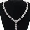 Chains 47x18mm Gorgeous Big Heavy 38g Pink Kunzite London Blue Topaz CZ Ladies Dating Silver Necklace 18-19"