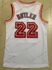 Jimmy Butler 22 Basketball Jerseys Men White Blank Red Stitched Jersey