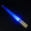 Creative 2pcs / Pairs LED Lightsaber Chopsticks Light Up Durable Ligero Cocina Comedor Fiesta Comida portátil Vajilla segura Regalos brillantes SN783