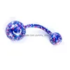 Navel Bell Button Rings Fashion 316 L Acciaio chirurgico Candy Color Belly Bar Ring Sexy Body Piercing Jewelry Drop Delivery Dh4El