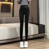 Women's Pants 2023 Autumn Winter Black Velvet Women Elastic High Waist Tight Thick Warm Plush Leggings Female Casual Pencil Trousers