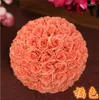 Dekorativa blommor 20 cm bröllop blommor bollbord mittpunkt dekoration konstgjord siden rose pomander arrangemang