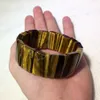 Armband naturligt gult tigerögonarmband naturligt stenarmband diy smycken för man för gåva grossist!