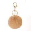 8cm naśladuj króliczą futrzową kulę brelokową przychylność Pom Pom do torby torebki Bierek Dekoracja Puszysty Faux Rabbit Fur Key Pierścienie