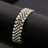 Bracelets Fashion Stainless Steel SpeedometerBracelet For Women Man Beautiful Crown Gold Color Pulseira Jewelry