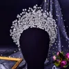 Acessórios para a coroa de noiva, lindos enfeites de casamento de casamento de casamento prateado festas de ouro rosa festas feitas de estilo clássico extravagante mulheres luxuosas 123