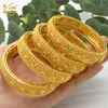 Bangle Aniid Dubai Gold Color Bangles Armband Nigerian Bridal Wedding Party Luxury Jewets Gifts Hawaiian Arabic 2022 African Bangles