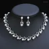 Necklace Earrings Set Pearl For Women African Beads Jewelry Wedding Imitation Crystal Bridal Dubai Ladies