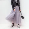 スカート2023春夏ハイウエストチュール女性ファッションロングパッチワークチュートゥスカートサンふっくらしたジュペロングファムEGL028