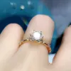 Para pierścieni lumansi pierścień s925 srebrne różowe złoto 1ct 6 5 mm d vss1 minął test biżuterii ślubnej z diamentów 230519