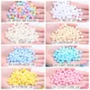 Beads 6 8 10mm 500g Resin Round Imitation Beads AB Colors With Hole Loose Craft Pearls For Sew On Clothes Bags Shoes Backpack Supplies