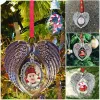 DHL Free Dhl Sublimation Blanks Angel Wing Ornament Christmas Decortics Angel Wings Farm