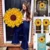 Decorative Flowers Artificial Sunflower Garland DIY Wedding Decoration Fake Flower Home Room Decor Wall Hanging Plants Bedroom Pendant