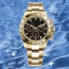 AAA watches for Men wrist watch 40MM Folding Buckle Gold White Waterproof Sapphire luminous Mechanical 2813 movement Wristwatches dhgates
