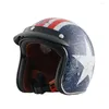 Motorradhelme Personalisierter Open Face Helm Vintage Japan Korea Roller Reiten Jet Casque Männer Frauen Motorrad Cascos Para Moto