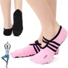 Sports Socks Women Ballet Yoga Non-slip Silicone Gel Grip Pilates Dance Elegant Bandage Cotton Fitness