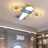 Chandeliers Arrival ModernChandelier Lights For Study Room Airplane Design Indoor Lighting AC85-260V Drop Blue Color Body Dero