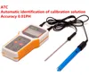 Digital pH -mätare Detetor Aquarium Tool Water Quality Monitor Tester pH Meter LCD Touch -knapp 0.01ph Datalagring Extraktion