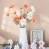 Fleurs décoratives Ins Style branche artificielle Champagne bleu fleur Bouquet pour Vase faux plantes maison chambre bureau mariage décor