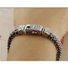 Bangle S Sterling Sier Charm Armband 2021 Populära retro Totem Double Row Wovenchain Pure Argentum Amulet Bangle Jewelryfor Men Men