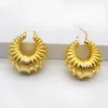 Huggie Fashion Jewelry Women Hoop Earrings New design Gold Color Copper Twist Round Clip Earrings For Wedding Party Daily Wear