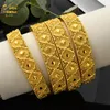 Bangle ANIID Dubai Novo Banhado A Ouro Pulseira Para Mulheres Africano Ajustável Cor De Ouro Bangles Nigeriano Nupcial Jóias Presente