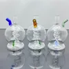 Glass Pipes Smoking Manufacture Hand-blown hookah Classic Garden Belly Pan Dragon Style Glass Water Smoke Bottle