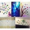 12pcs 3D Butterfly Wall Sticker PVC Simulation Stereoscopic Butterfly Mural Sticker Fridge Magnet Art Decal Kid Room Home Decor VT0446