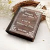 Boxes Personalized Wedding Book Ring Box Proposal Ring Box Jewelry Holder Wedding Ring Bearer Box Engagement Box Valentines Gift