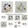 Poignées Poignées 30Mm Diamant Cristal Boutons De Porte En Verre Der Cabinet Meubles Poignée Bouton Vis Accessoires Drop Delivery Home Garden Dht45