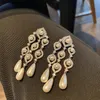Серьги, винтажные серьги с пресноводным жемчугом в стиле барокко для женщин, благородное серебро 925 пробы, длинные серьги с кисточками, висячие ювелирные изделия