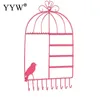 Boîtes accessoires de bijoux muraux vintage Collier Collier Collier Collier Organisateur Organisateur Metal Bird Stand Hanging Affichage STAVAIL