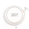 Pendentif Colliers Bohème Élégant 414Mm Blanc Simated Perle Collier Ras Du Cou Perle Ronde Cadeaux Pour Les Femmes Douce Fille De Mode J Dhuzh