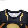 T-shirts voor heren S-3XL 3D Gedrukt T Shirts Men Compressie Shirt Nieuw stripcosplay Kostuum Halloween kleding Toppen voor mannelijk