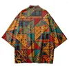 Etnische kleding samurai kostuum zomer geprinte jas shirt Japanse mannen vrouwen kimono vest haori yukata