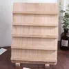 Display natuur houten sieraden display stand earring armband organisator opslag houders houten basisrek stall evenement juwelierszaak decor