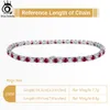 Bangles orsa mücevher tenis bilezik 925 Gümüş 3.0mm Clear Ruby Kübik Zirkonya Moda Kadın Zincir Bilek Mücevher SB138