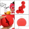 Party Masks Wholesale 1000 Pcs/Lots Sponge Ball Red Clown Magic Nose For Halloween Masquerade Christamas Decors Accessory Drop Deliv Dhib4