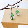 Dangle Chandelier Handmade Creative Fresh Style Dried Flowers Earrings Romantic Earring 5 Colors Fashion Jewelry Gift For Women Dr Dhk3R