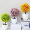 装飾的な花の花輪YFashionシミュレーションかなり鉢植えの植物スタイリッシュなマイクロランドシャフトホームオフィス装飾ギフト1