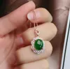 Sets MeiBaPJ Natural Nephrite Jade Gemstone Flower Jewelry Set 925 Sterling Silver Four Piece Suit Fine Wedding Jewelry for Women