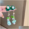 Stud Earrings Pearl Petals Long Tassel Exaggerated Personality Design System Eardrop Spring Drop Delivery Jewelry Dhgarden Dhrhb