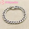 Armreifen aus Sterlingsilber, S925, japanische und koreanische Retro-Armbänder für Herren und Damen, sechszackiges Stern-Twist-Armband, Liebhaber-Schmuckgeschenke